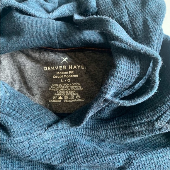๐ Denver Hayes Lightweight Hooded Sweater - Men's Size LG - Unisex ๐ - Picture 9 of 10